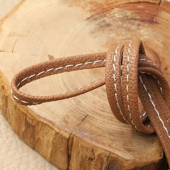 Handmade Leather Dachshund Dog Bag Charm – Premium Sheepskin Handbag Pendant & Keychain | Minimalist Boutique Accessory for Women’s Tote, Purse & Backpack