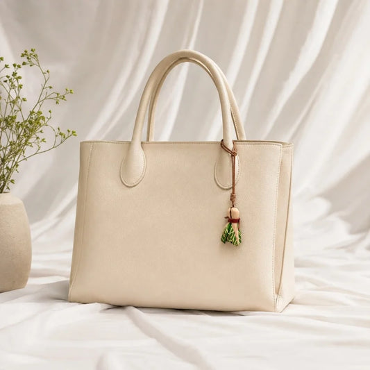 Dije de repollo de cuero: accesorio divertido para bolso de verduras, piel de vacuno plena flor, llavero y marcapáginas, diseño creativo para uso diario.