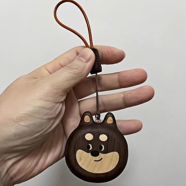 Cat and Dog Couple Charm | Handcrafted Wooden Bag Charm | Artisanal Gift for Friends and Couples | Unique Animal Design - shewearing
