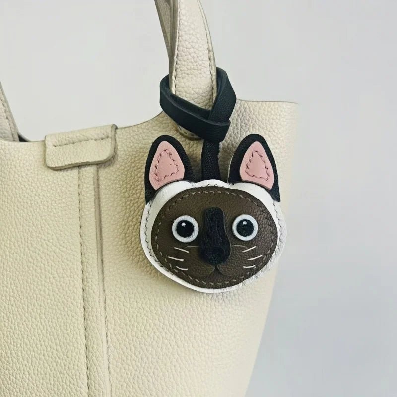 Handcrafted Leather Cat Breed Charm – British Shorthair, Ragdoll, Devon Rex & More - shewearing
