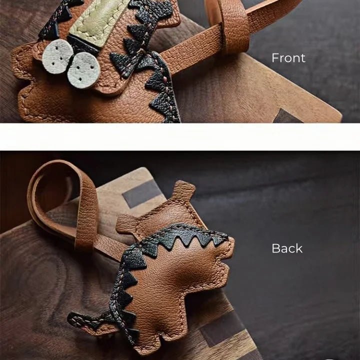 Handcrafted Leather Tiger Bag Charm – Unique Designer Keychain & Accessories Gift - shewearing