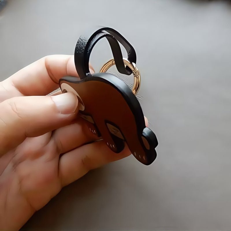 Premium Sloth Leather Charm – Handcrafted French Full - Grain Goatskin Bag Charm Gift Lovely Creative - shewearing