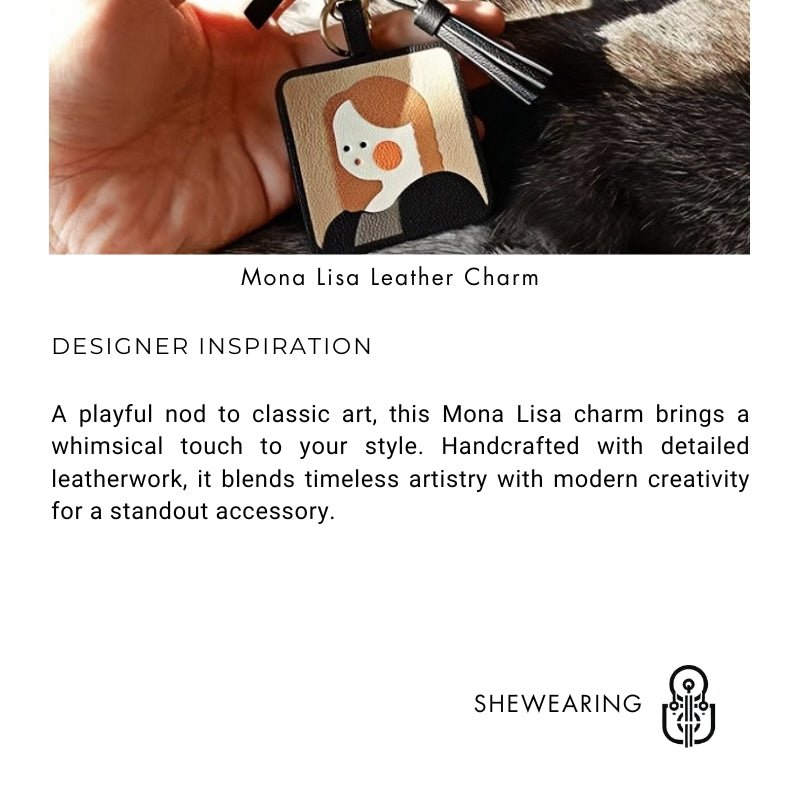World famous paintings Artistic Charm Luxurious Leather Bag Accessory Handmade Full - Grain French Goatskin - shewearing