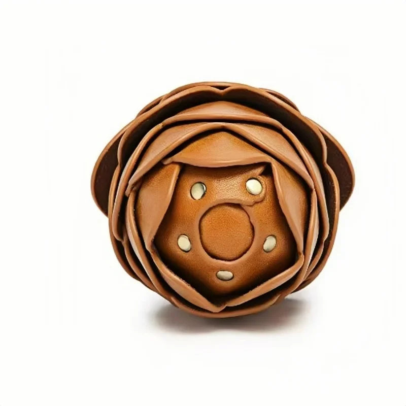 Pinecone Leather Lipstick Bag Charm – Handmade Acorn-Inspired Pendant | Creative Organizer for Lipstick, Coins & Accessories | Unique Forest-Inspired Gift