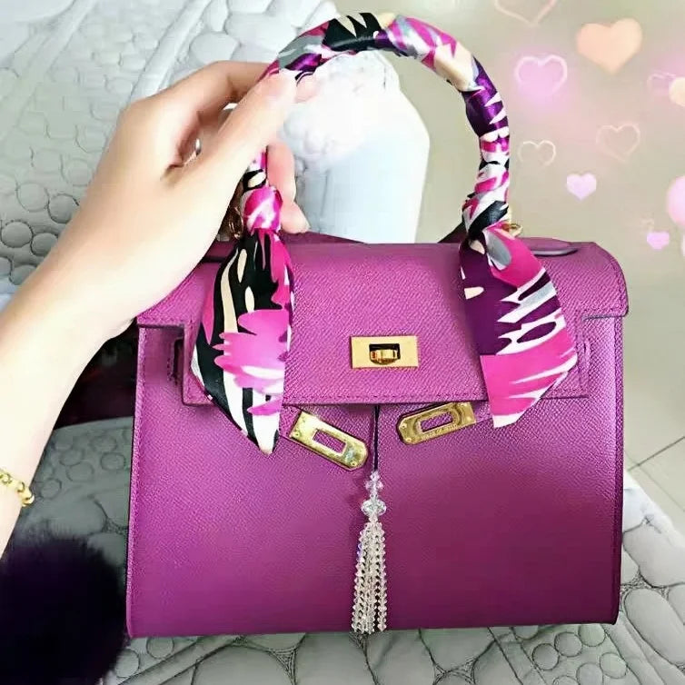 Austrian Crystal Phone Charm with Tassel Pendant – Elegant Handmade Beaded Strap | Shiny Bag Charm & Keychain Decoration for Women