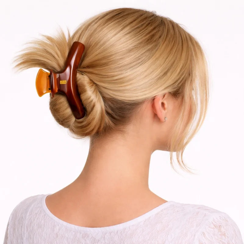 Minimalist French Acetate Hair Claw Clip – Elegant Large Hair Accessory | Strong Hold Claw Clip for Women | Smooth Finish Everyday Styling Gift for Her