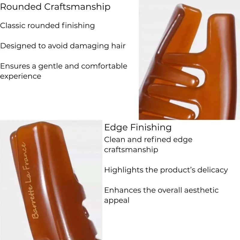 Minimalist French Acetate Hair Claw Clip – Elegant Large Hair Accessory | Strong Hold Claw Clip for Women | Smooth Finish Everyday Styling Gift for Her