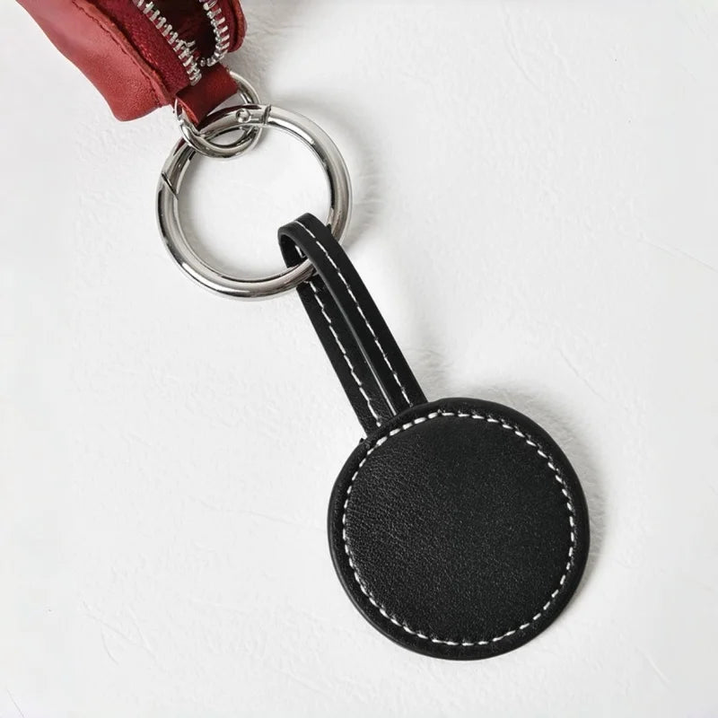Mini Monedero de Cuero de Curtición Vegetal – Estuche Artesanal con Cremallera para Monedas y Labial | Charm Compacto de Cuero de Plena Flor | Regalo Minimalista para Ella de Uso Diario