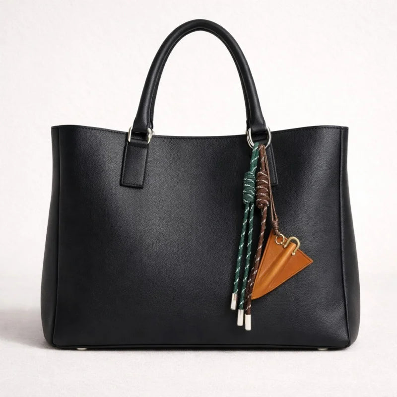 Charm de Cuero de Avión de Papiroflexia – Colgante de Viaje Hecho a Mano de Cuero de Plena Flor | Accesorio para Bolso Inspirado en Tarjeta de Embarque | Llavero Minimalista de Aventura para Regalo para Ella