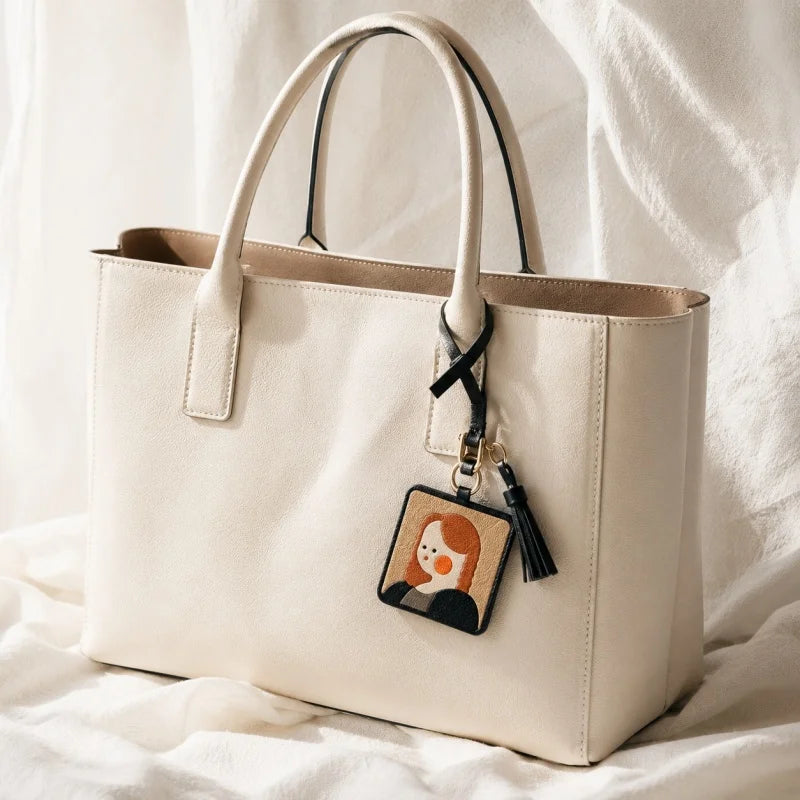 World famous paintings Artistic Charm Luxurious Leather Bag Accessory Handmade Full-Grain French Goatskin
