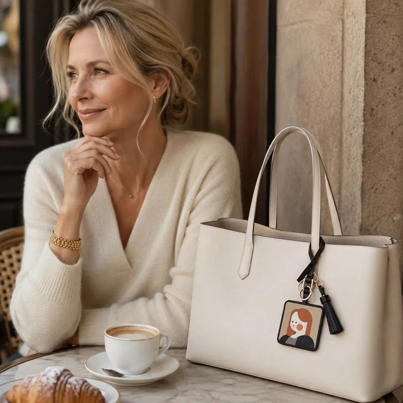 World famous paintings Artistic Charm Luxurious Leather Bag Accessory Handmade Full-Grain French Goatskin