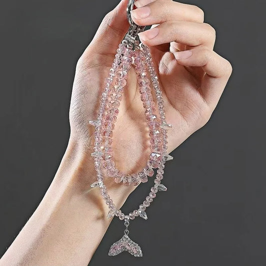 Elegant Fish Tail Knot Phone Wrist Strap – Refined Handmade Braided Charm for Phones & Bags | Chic Hand Loop Accessory for Women