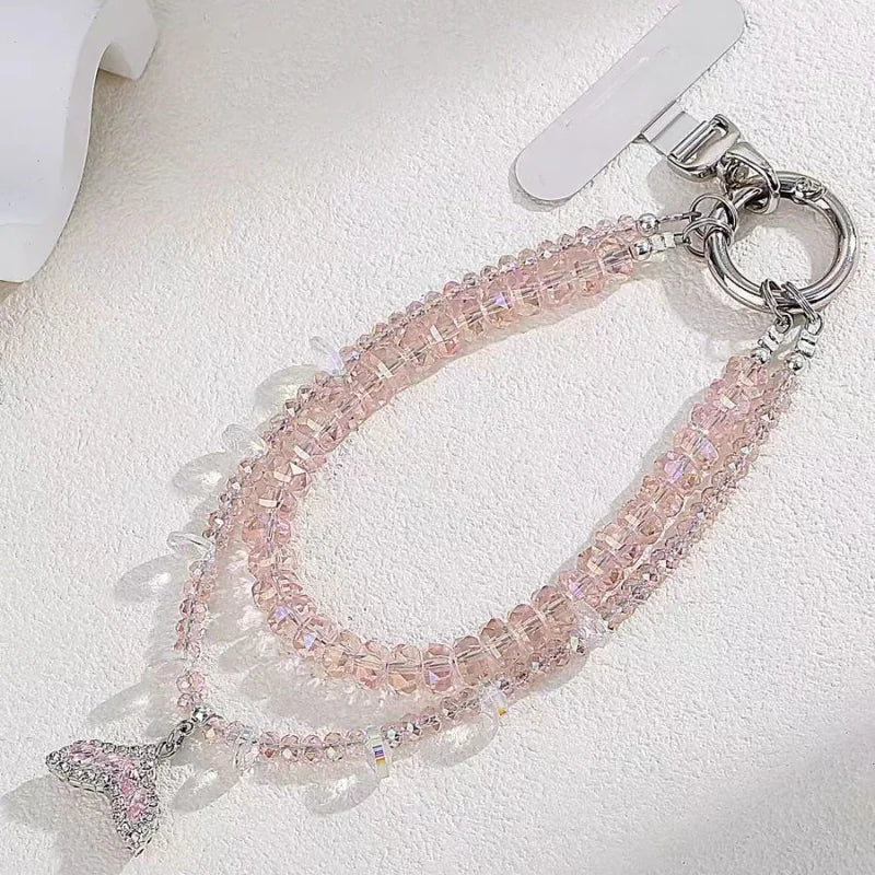 Elegant Fish Tail Knot Phone Wrist Strap – Refined Handmade Braided Charm for Phones & Bags | Chic Hand Loop Accessory for Women