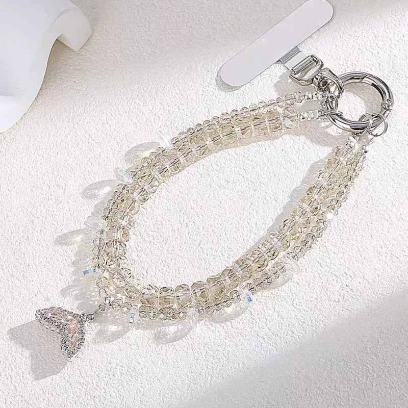 Elegant Fish Tail Knot Phone Wrist Strap – Refined Handmade Braided Charm for Phones & Bags | Chic Hand Loop Accessory for Women