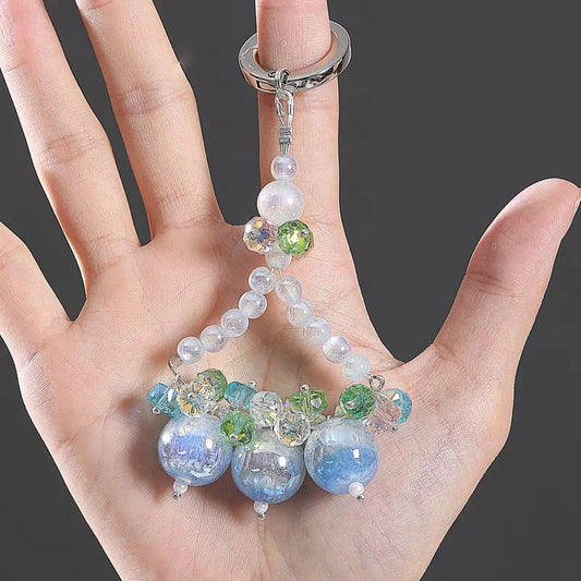 Crystal Grape Charm Series – Handmade Beaded Phone & Bag Accessories | Fruity Elegance Collection