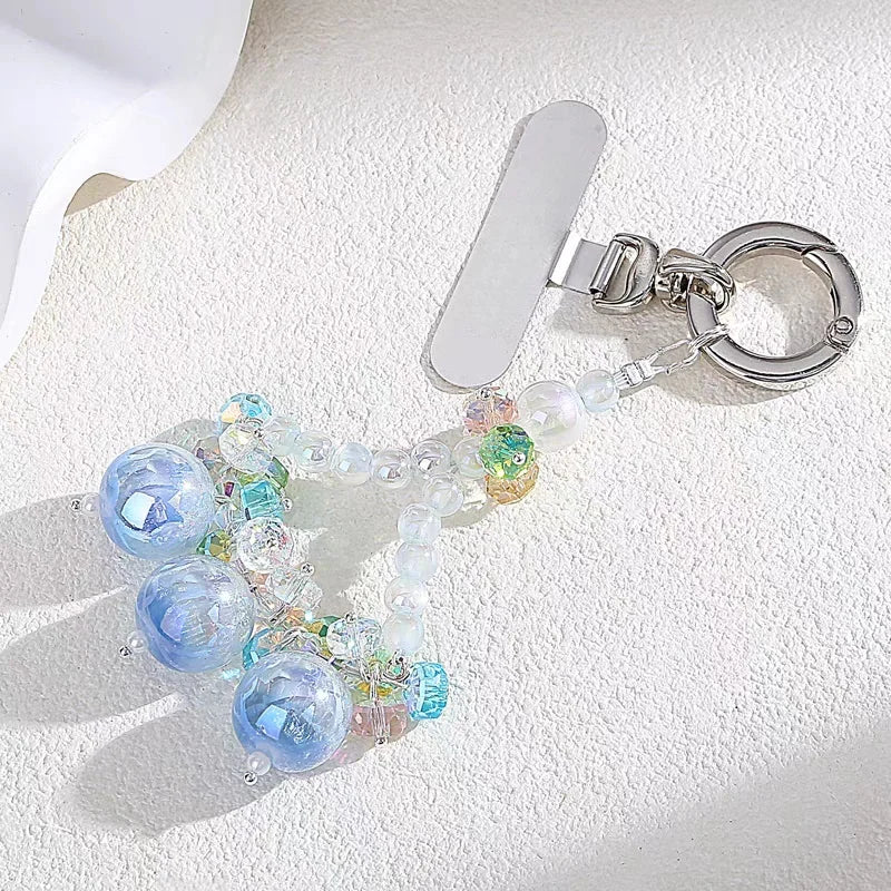 Crystal Grape Charm Series – Handmade Beaded Phone & Bag Accessories | Fruity Elegance Collection