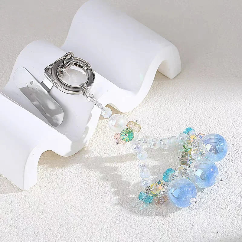 Crystal Grape Charm Series – Handmade Beaded Phone & Bag Accessories | Fruity Elegance Collection