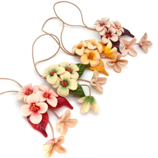 Bloom of Love Leather Bag Charm – Handmade Full-Grain Leather Flower Pendant | Elegant Botanical Keychain | Romantic Gift for Women