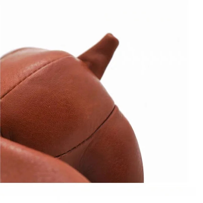 Handcrafted 3D Leather Puppy Bag Charm – Nordic Style Genuine Leather Dog Keychain | Cute Handbag Pendant Accessory | Creative Gift for Her