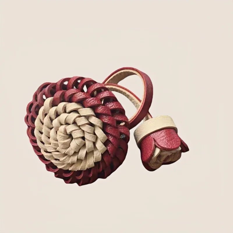 Blooming Leather Flower Bag Charm – Handmade Lambskin Keychain Ornament | Soft Petal Design | Unique Gift for Her - shewearing