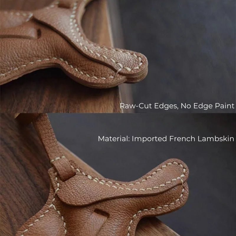 British Saddle - Inspired Leather Bag Charm – Handmade Full - Grain Leather Pendant | Elegant Equestrian Miniature | Luxury Gift for Handbag Lovers - shewearing