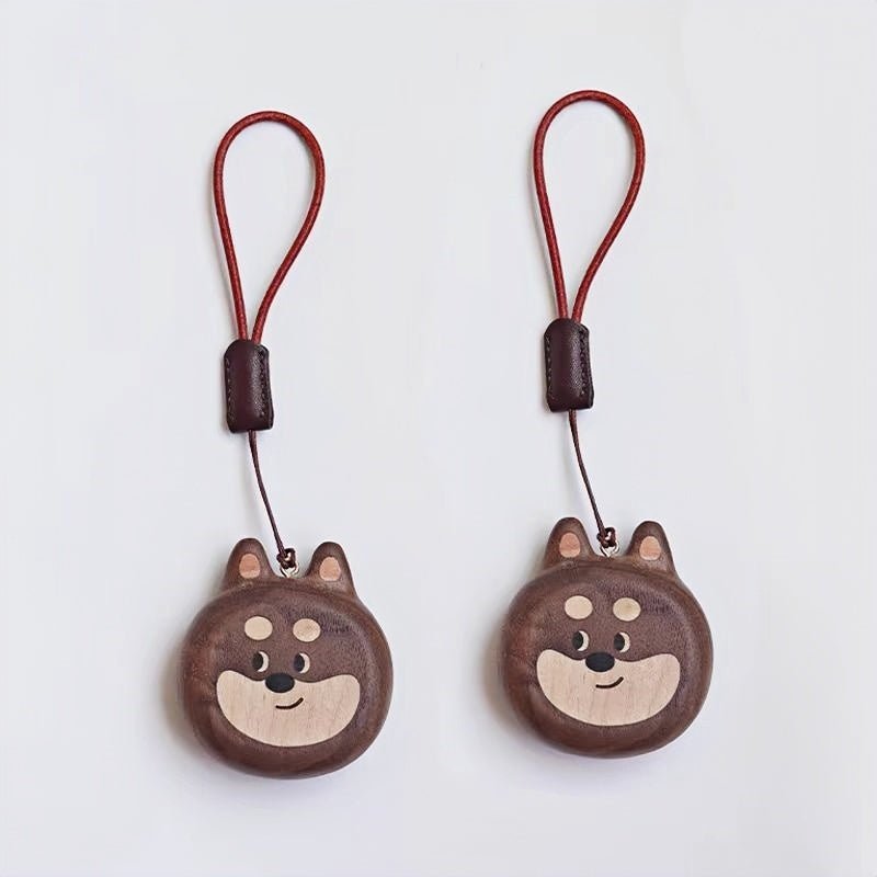 Cat and Dog Couple Charm | Handcrafted Wooden Bag Charm | Artisanal Gift for Friends and Couples | Unique Animal Design - shewearing