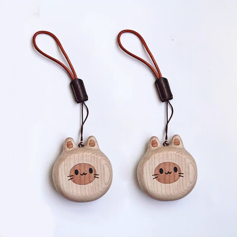 Cat and Dog Couple Charm | Handcrafted Wooden Bag Charm | Artisanal Gift for Friends and Couples | Unique Animal Design - shewearing