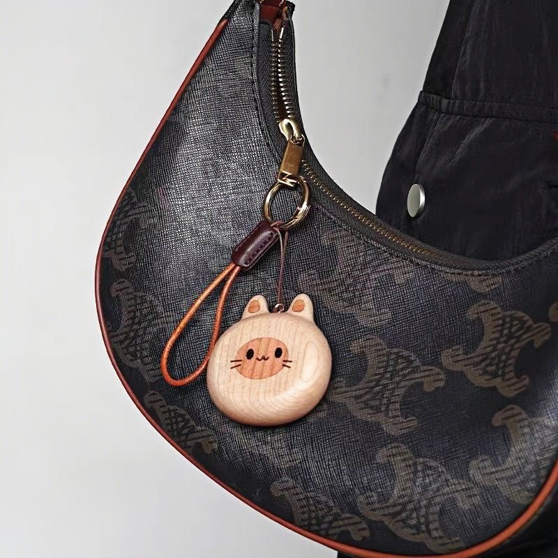 Cat and Dog Couple Charm | Handcrafted Wooden Bag Charm | Artisanal Gift for Friends and Couples | Unique Animal Design - shewearing