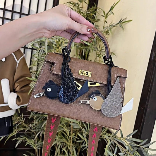 Flying Lovebird Charm – Handcrafted Genuine Leather Bag Accessory | Symbol of Freedom and Affection - shewearing