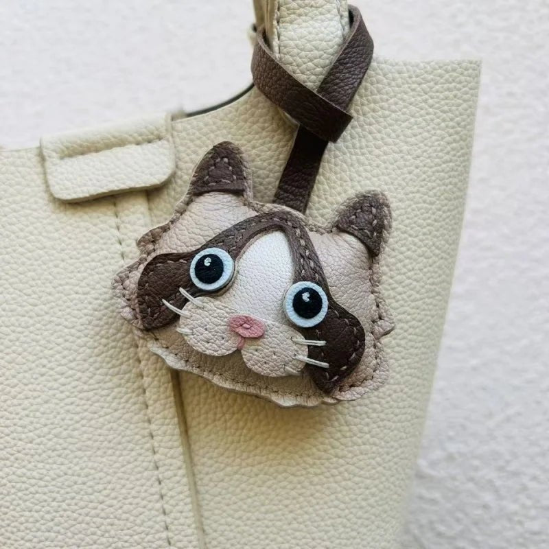 Handcrafted Leather Cat Breed Charm – British Shorthair, Ragdoll, Devon Rex & More - shewearing