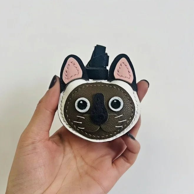 Handcrafted Leather Cat Breed Charm – British Shorthair, Ragdoll, Devon Rex & More - shewearing
