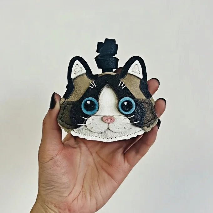 Handcrafted Leather Cat Breed Charm – British Shorthair, Ragdoll, Devon Rex & More - shewearing