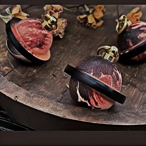 Landing Planet Bell Bag Charm Handcrafted Full - Grain Leather, Bell - Shaped Planetary Charm for Keys or Bags, Unique Gift for All - shewearing