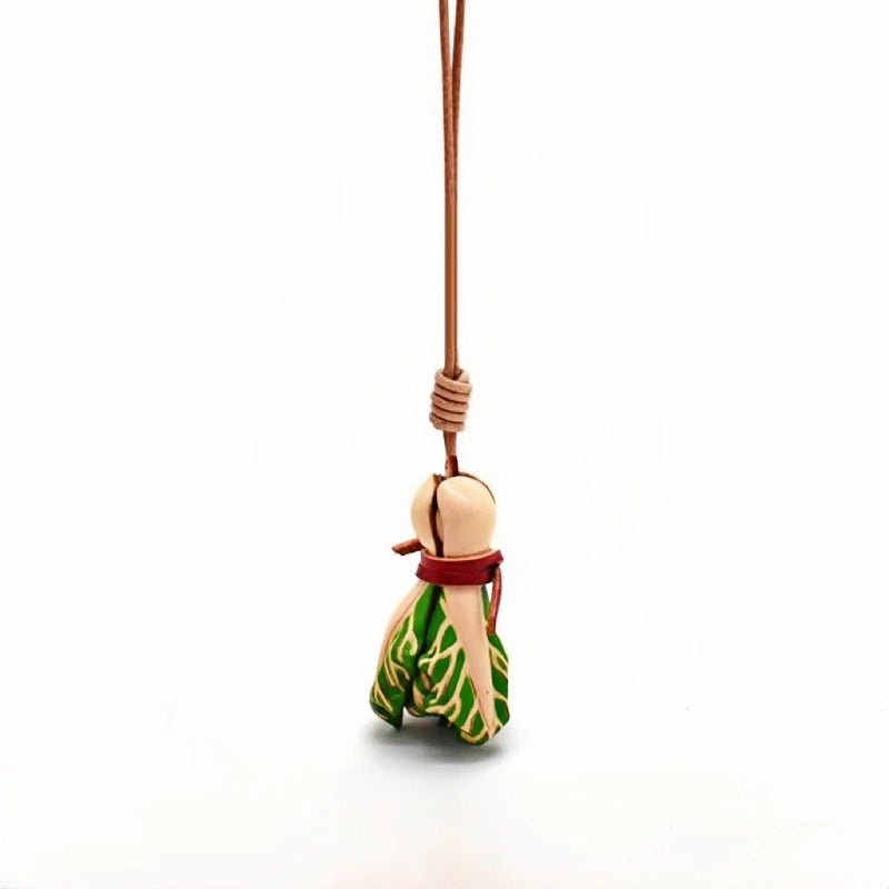 Leather Cabbage Charm – Fun Vegetable Bag Accessory, Full - Grain Cowhide, Keychain and Bookmark, Creative Design for Everyday Use - shewearing