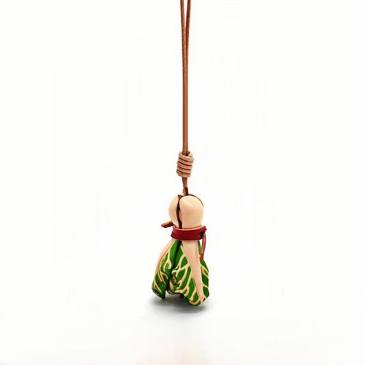 Leather Cabbage Charm – Fun Vegetable Bag Accessory, Full - Grain Cowhide, Keychain and Bookmark, Creative Design for Everyday Use - shewearing