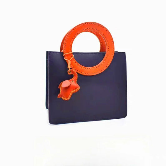 Lucky Elephant Leather Charm – Handmade Full - Grain Leather Bag Pendant | Symbol of Strength & Good Fortune | Keychain & Handbag Accessory - shewearing