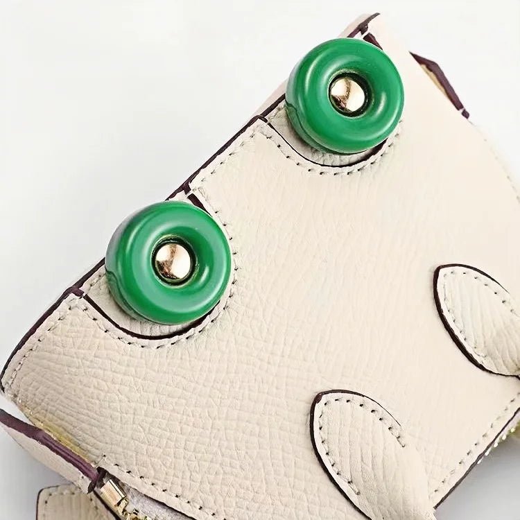 Mini Bag Charm – Vintage Car Design Full - Grain Leather Key Accessory - shewearing