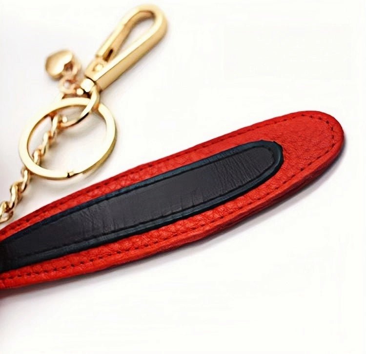Nordic Red Rabbit Bag Charm – Handcrafted Full - Grain Leather Keychain, Playful Bunny Doll Accessory, Creative Scandinavian Design, Premium Cowhide Gift - shewearing