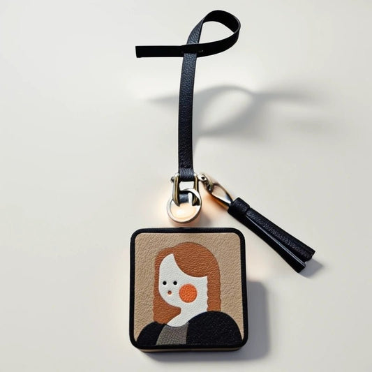 World famous paintings Artistic Charm Luxurious Leather Bag Accessory Handmade Full - Grain French Goatskin - shewearing