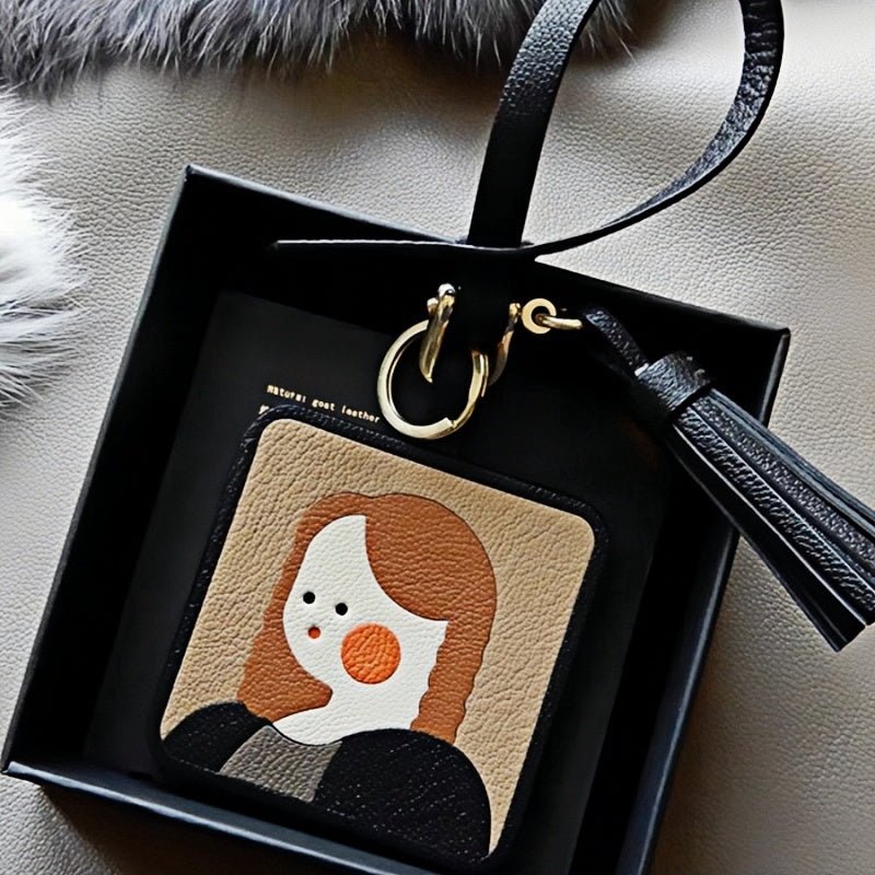 World famous paintings Artistic Charm Luxurious Leather Bag Accessory Handmade Full - Grain French Goatskin - shewearing
